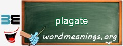 WordMeaning blackboard for plagate